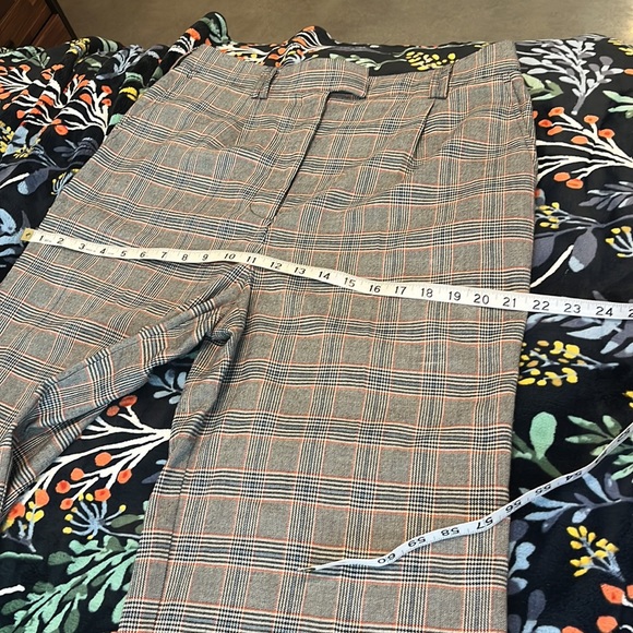 Chelsea 28 Preppy high waisted cropped wide leg plaid pants - Picture 4 of 11